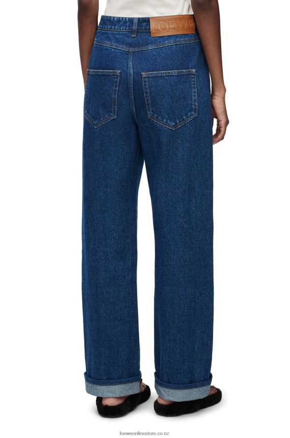 Loewe Women Deconstructed jeans in denim Denim Blue LH60R1159