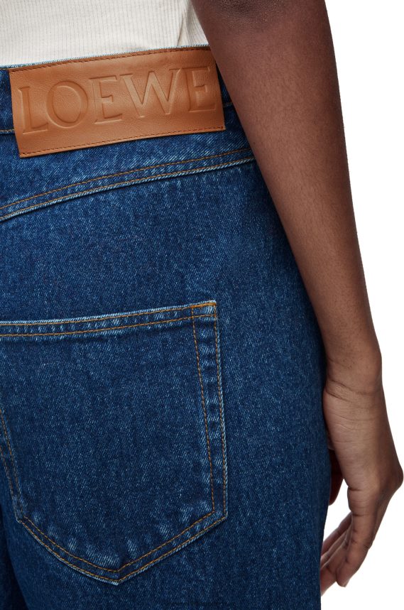 Loewe Women Deconstructed jeans in denim Denim Blue LH60R1159
