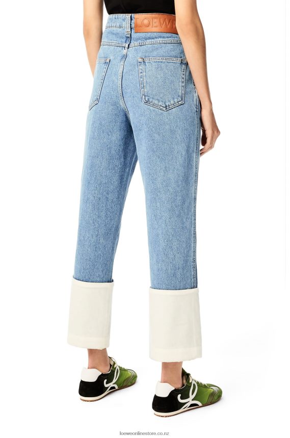 Loewe Women Fisherman jeans in denim Indigo LH60R1197