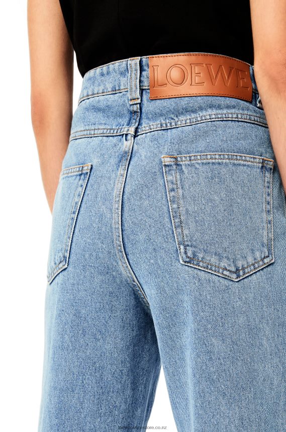 Loewe Women Fisherman jeans in denim Indigo LH60R1197