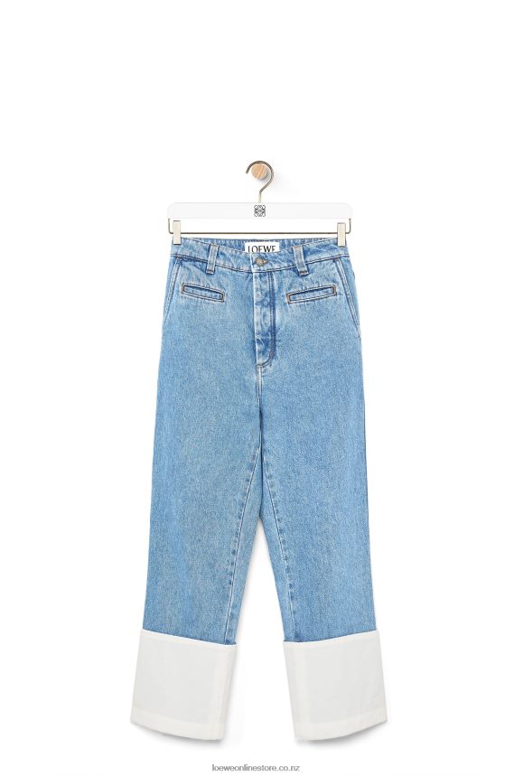Loewe Women Fisherman jeans in denim Indigo LH60R1197