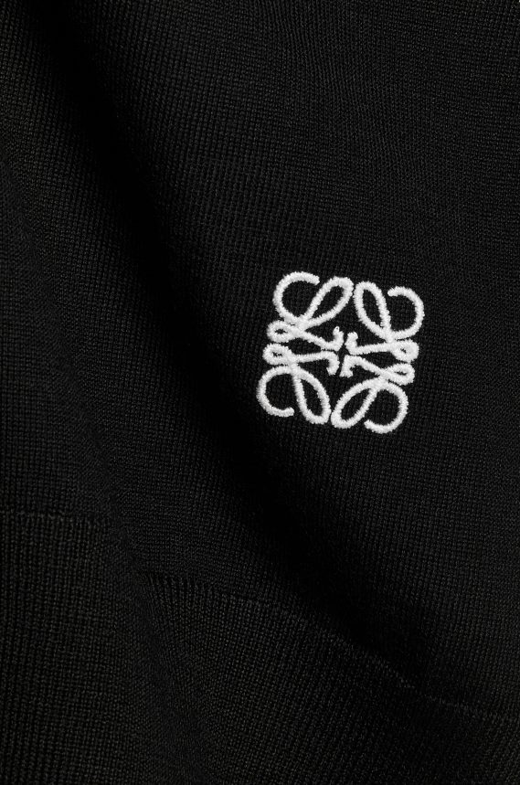 Loewe Women Anagram cardigan in wool Black LH60R983