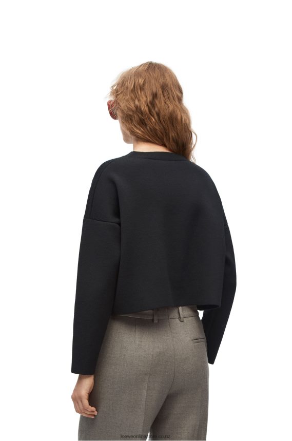 Loewe Women Anagram sweater in wool Black LH60R1021