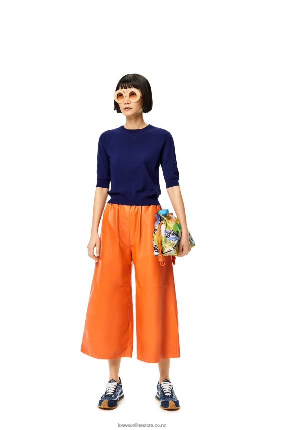 Loewe Women Anagram sweater in wool Navy Blue LH60R1012