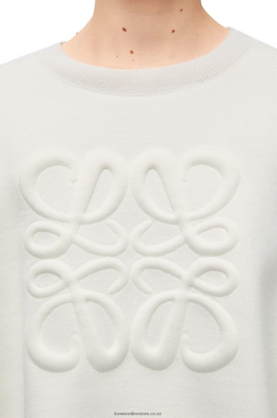 Loewe Women Anagram sweater in wool White LH60R777