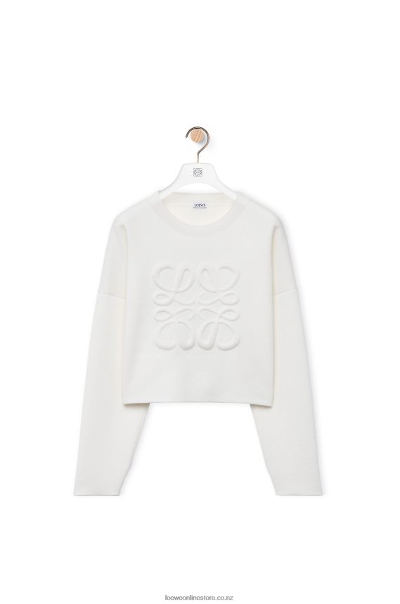 Loewe Women Anagram sweater in wool White LH60R777