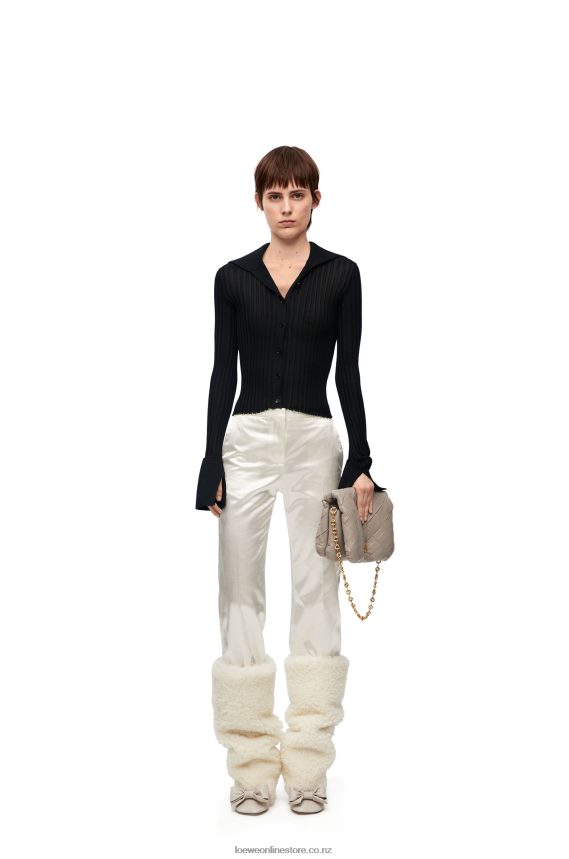 Loewe Women Cardigan in viscose Black LH60R851