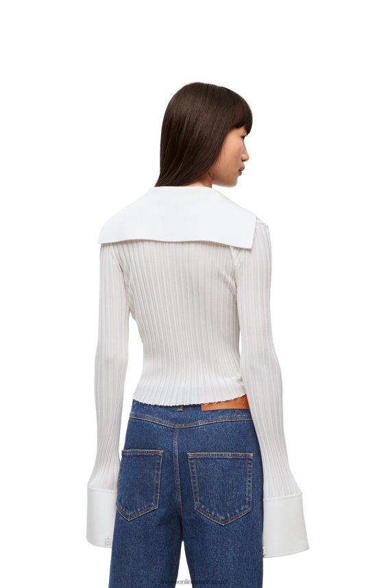 Loewe Women Cardigan in viscose White LH60R850