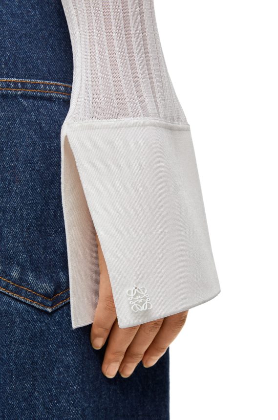 Loewe Women Cardigan in viscose White LH60R850