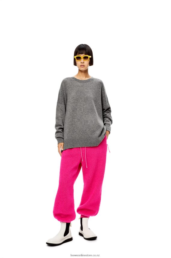 Loewe Women Sweater in cashmere Grey LH60R1018