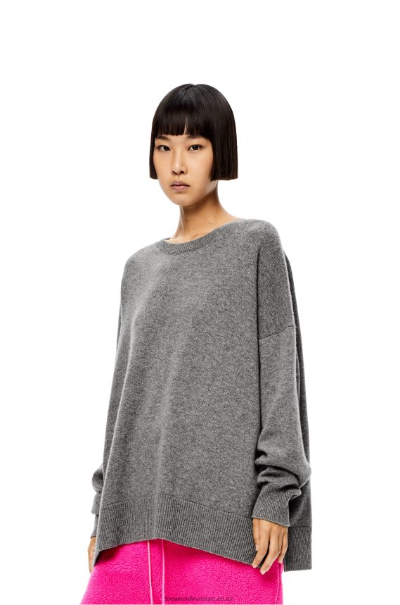 Loewe Women Sweater in cashmere Grey LH60R1018