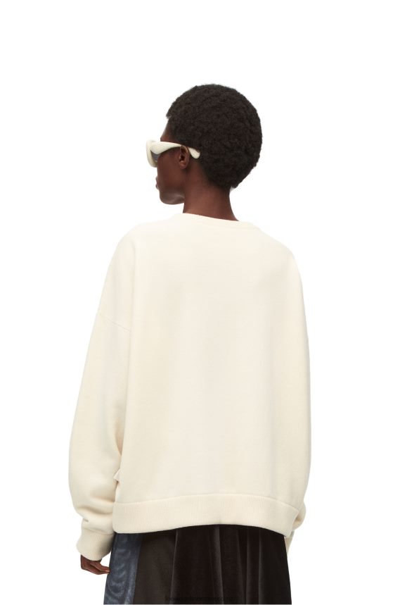 Loewe Women Sweater in cashmere Soft White LH60R1011