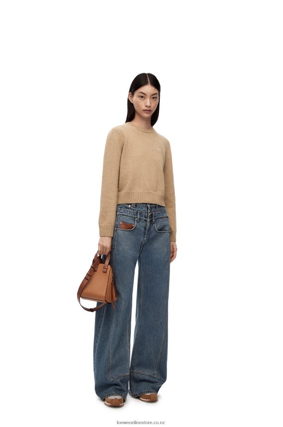 Loewe Women Sweater in wool Camel LH60R980