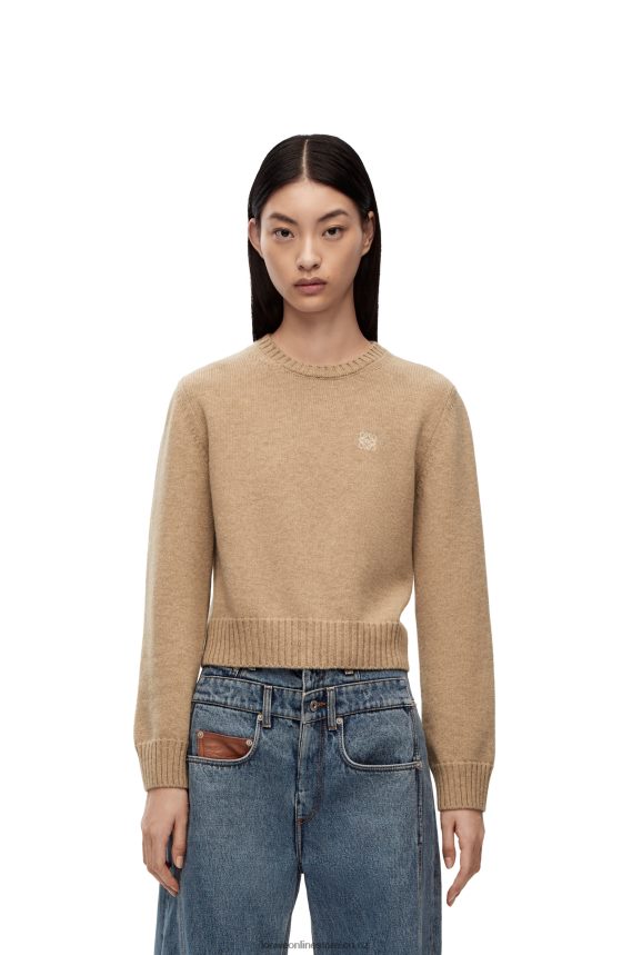 Loewe Women Sweater in wool Camel LH60R980