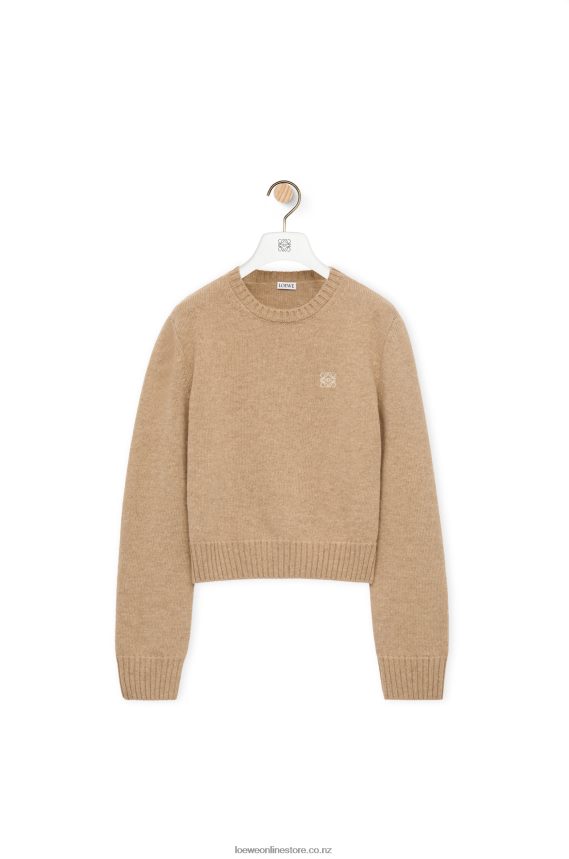 Loewe Women Sweater in wool Camel LH60R980