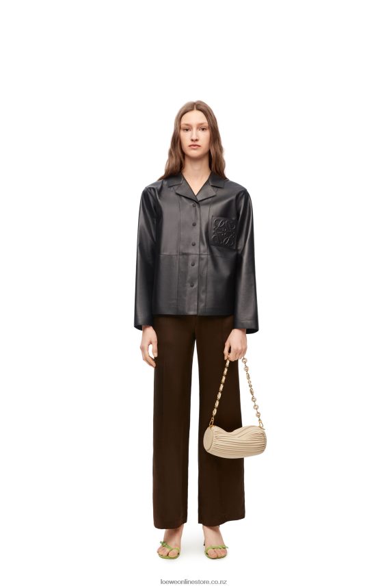 Loewe Women Pyjama blouse in nappa lambskin Black LH60R934