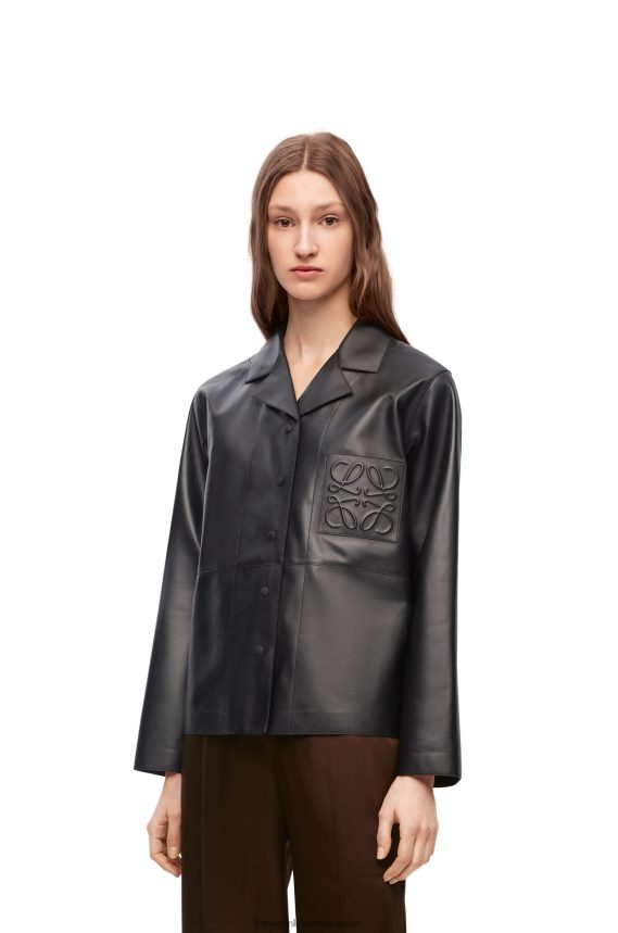 Loewe Women Pyjama blouse in nappa lambskin Black LH60R934