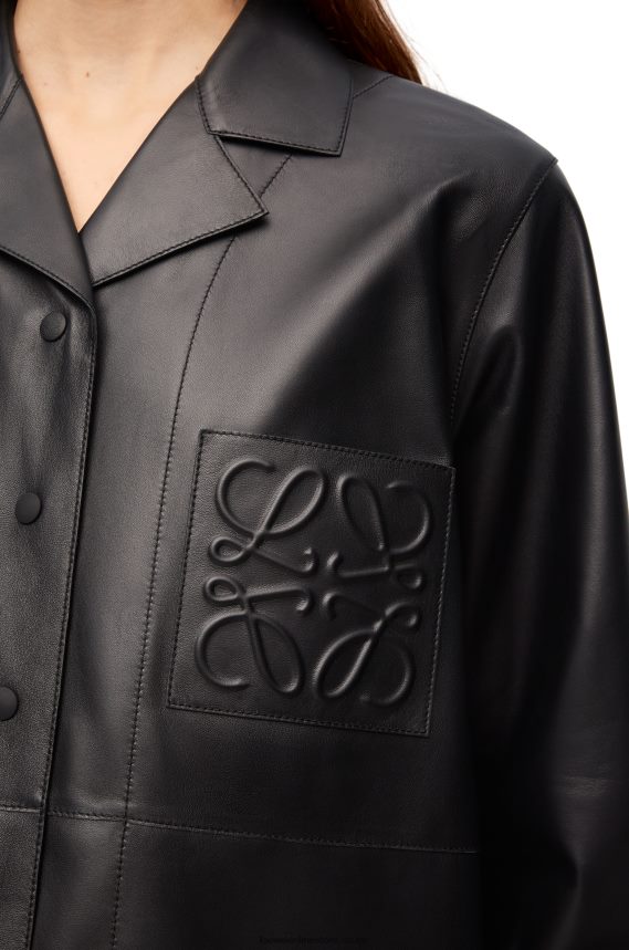 Loewe Women Pyjama blouse in nappa lambskin Black LH60R934