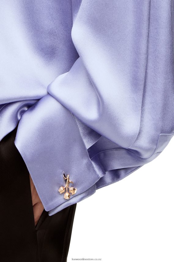 Loewe Women Pyjama blouse in silk Lilac LH60R880
