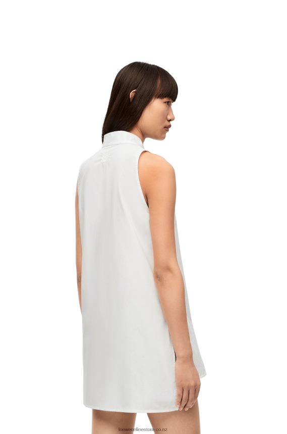 Loewe Women Asymmetric shirt in cotton White LH60R858