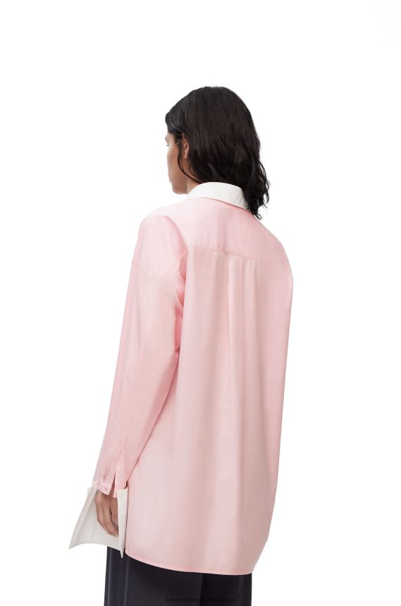 Loewe Women Deconstructed shirt in cotton Chalk LH60R915