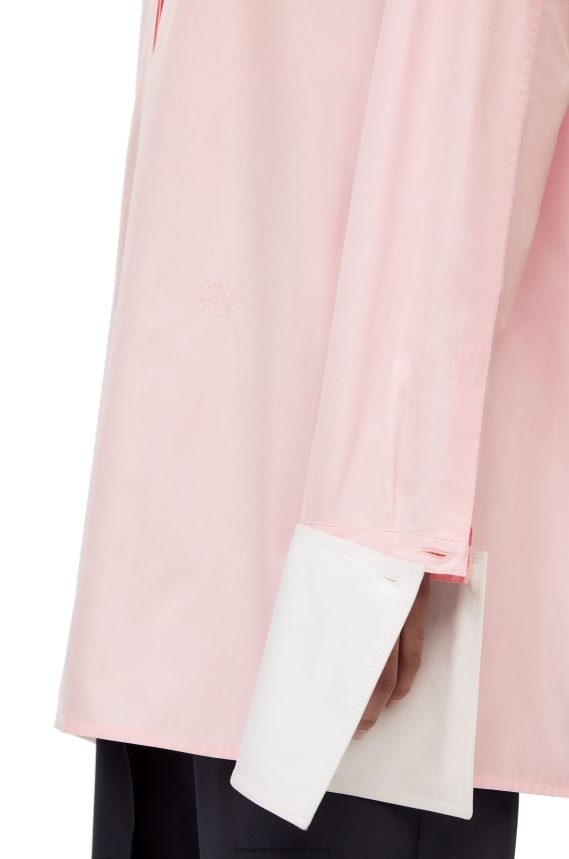 Loewe Women Deconstructed shirt in cotton Chalk LH60R915