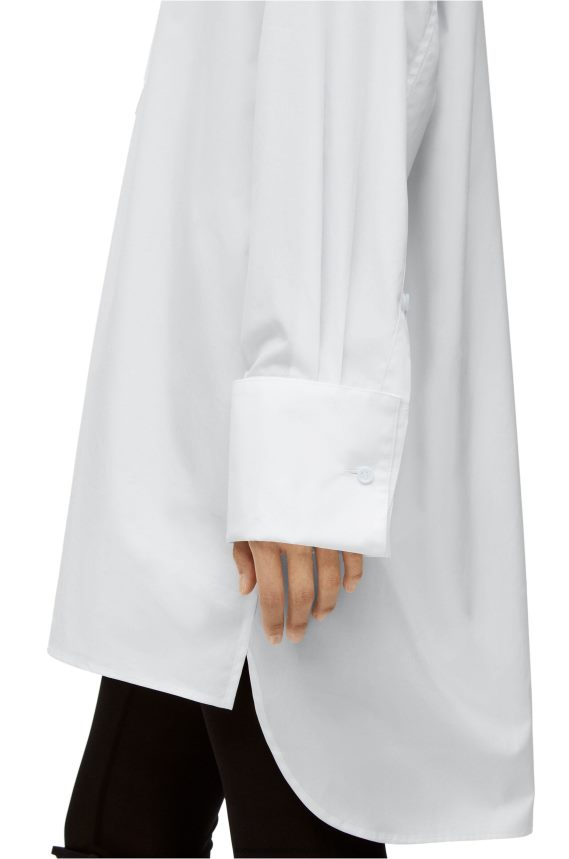 Loewe Women Plastron shirt in cotton White LH60R931