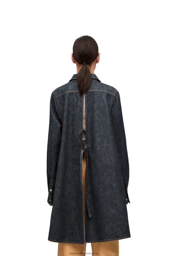 Loewe Women Trapeze overshirt in denim Blue Denim LH60R896