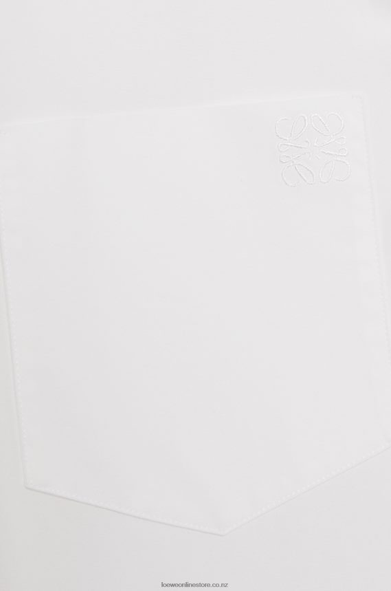 Loewe Women Trapeze shirt in cotton poplin White LH60R900