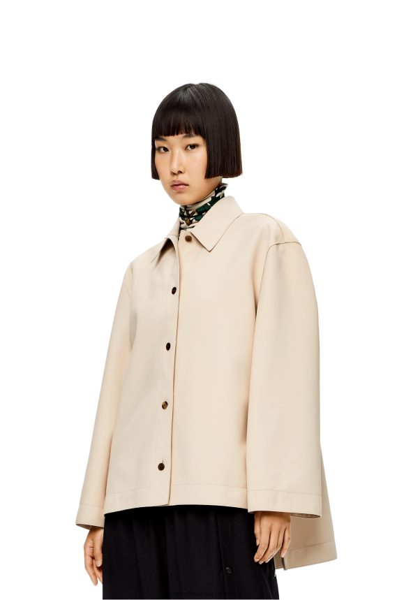 Loewe Women Tunic shirt in nappa Ecru LH60R938