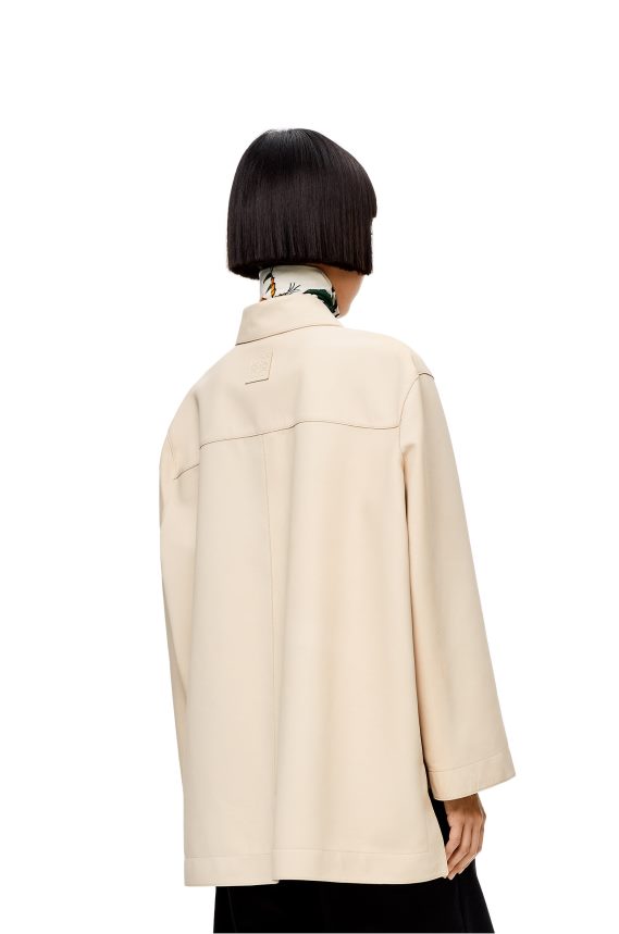 Loewe Women Tunic shirt in nappa Ecru LH60R938