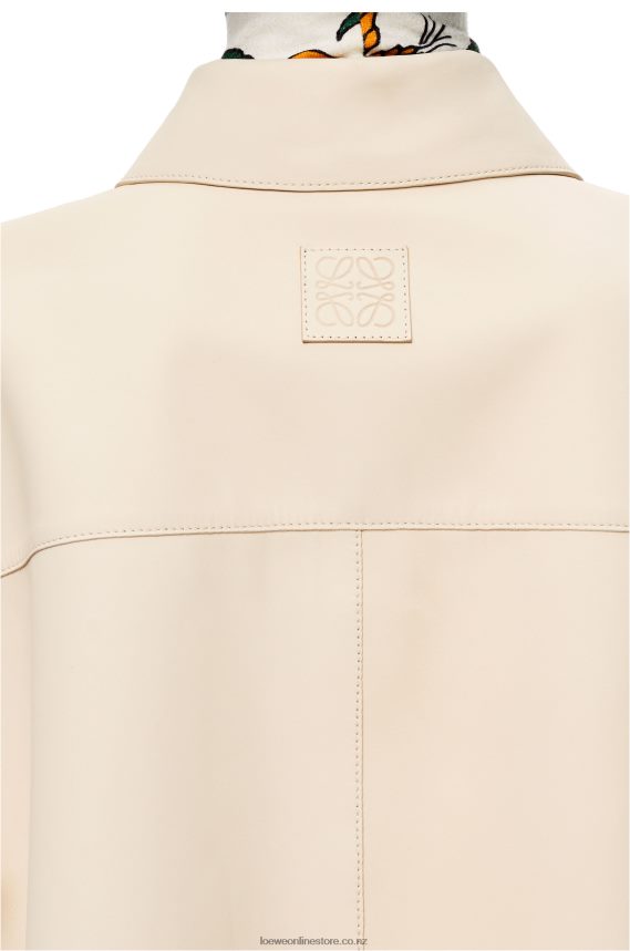 Loewe Women Tunic shirt in nappa Ecru LH60R938