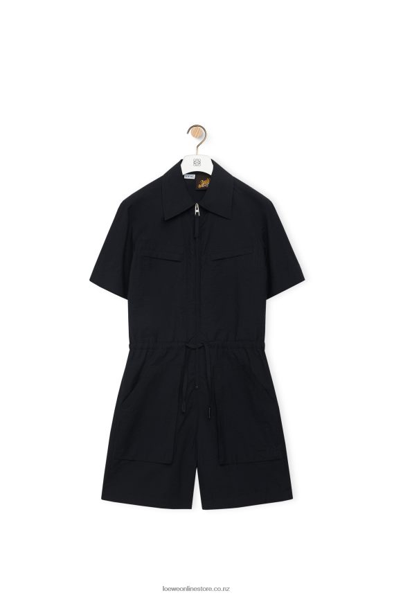 Loewe Women Workwear playsuit in cotton Black LH60R1104