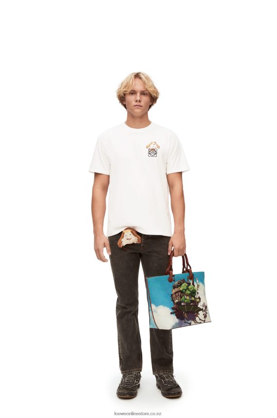 Loewe Women Heen Anagram T-shirt in cotton White LH60R845