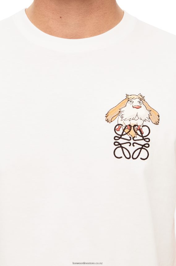 Loewe Women Heen Anagram T-shirt in cotton White LH60R845