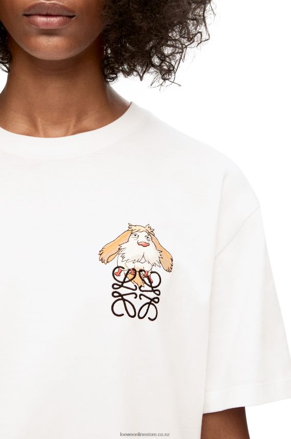Loewe Women Heen Anagram T-shirt in cotton White LH60R845