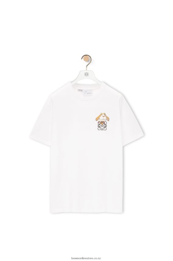 Loewe Women Heen Anagram T-shirt in cotton White LH60R845