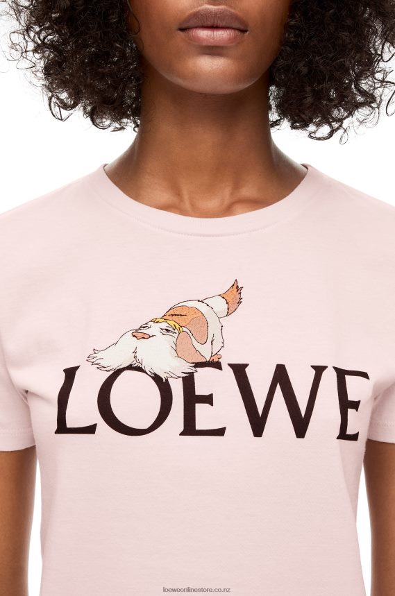 Loewe Women Heen T-shirt in cotton Chalk LH60R832