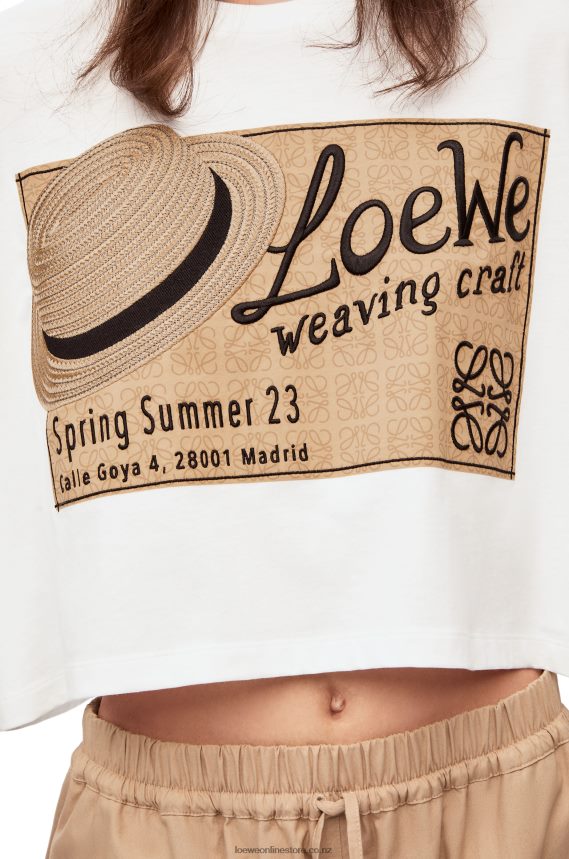 Loewe Women hat T-shirt in cotton White LH60R792