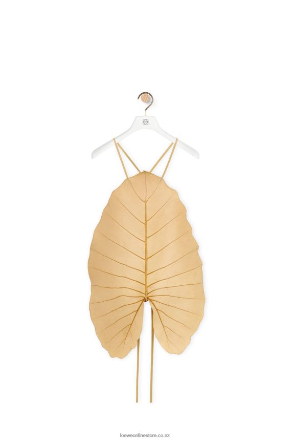 Loewe Women Alocasia Leaf top Beige LH60R861