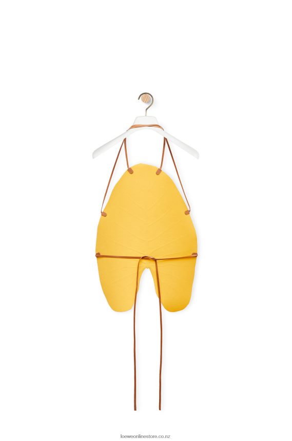 Loewe Women Alocasia Leaf top Bright Orange LH60R860