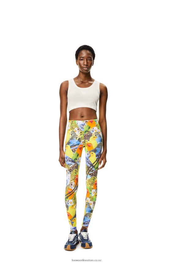 Loewe Women Anagram cropped tank top in cotton White LH60R951