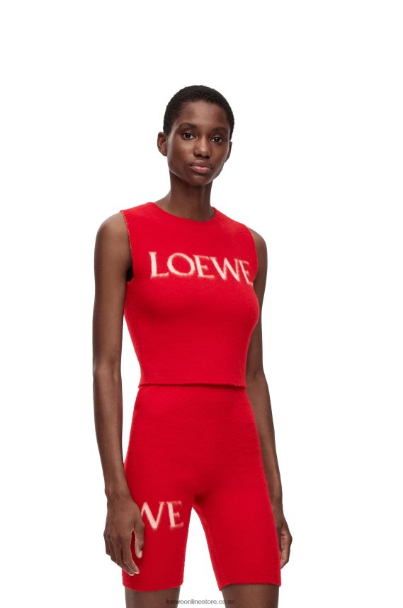 Loewe Women tank top in wool Red LH60R908