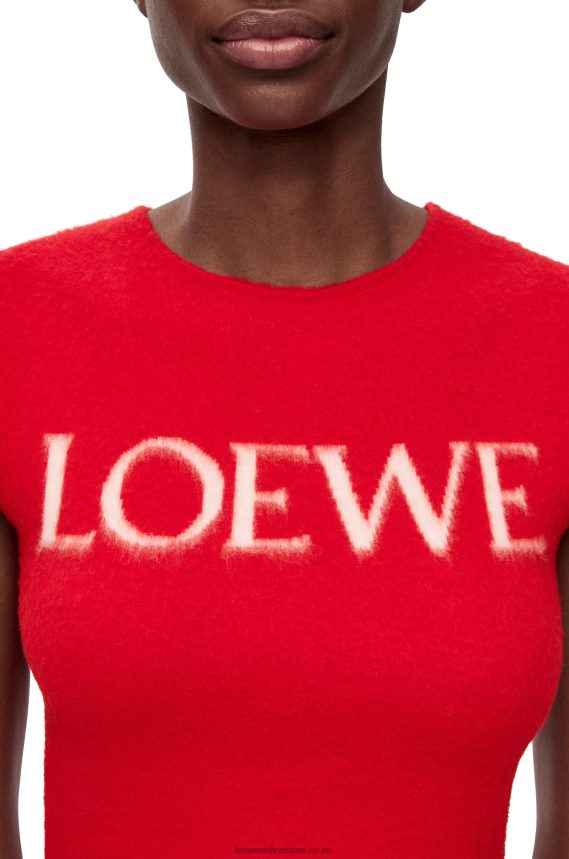 Loewe Women tank top in wool Red LH60R908
