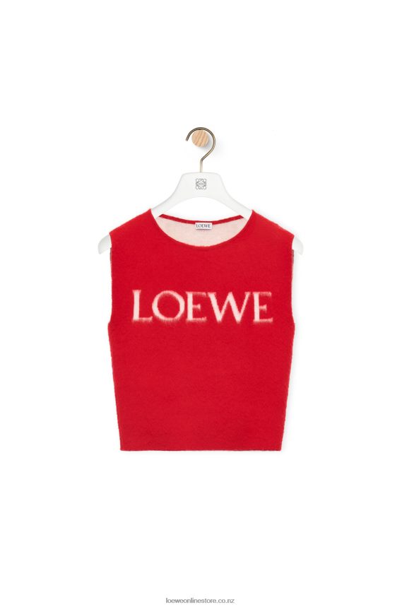 Loewe Women tank top in wool Red LH60R908