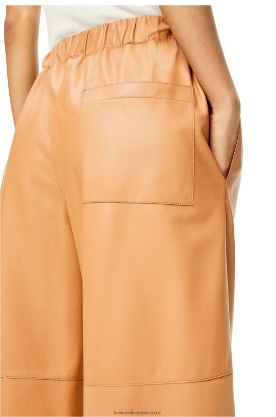 Loewe Women Cropped elasticated trousers Butter LH60R1146