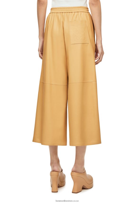 Loewe Women Cropped trousers in nappa Sand/Butter LH60R1113