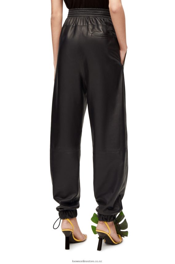 Loewe Women Elasticated trousers in nappa Black LH60R1109