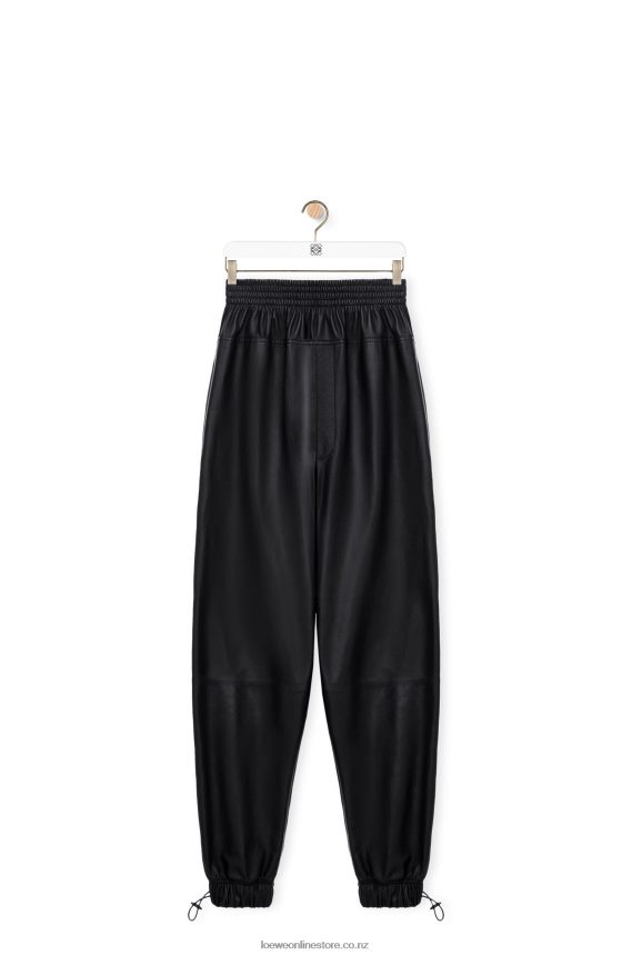 Loewe Women Elasticated trousers in nappa Black LH60R1109