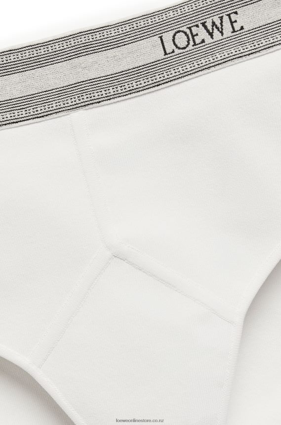 Loewe Women Knit briefs in viscose White LH60R965